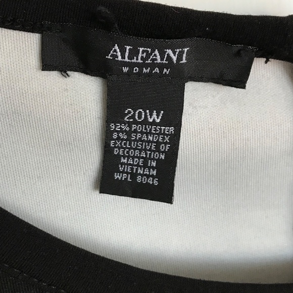 ALFANI Fit & Flare Midi Dress Lace Look Cap Sleeve Women’s Plus Size 20W 1X - Picture 11 of 16